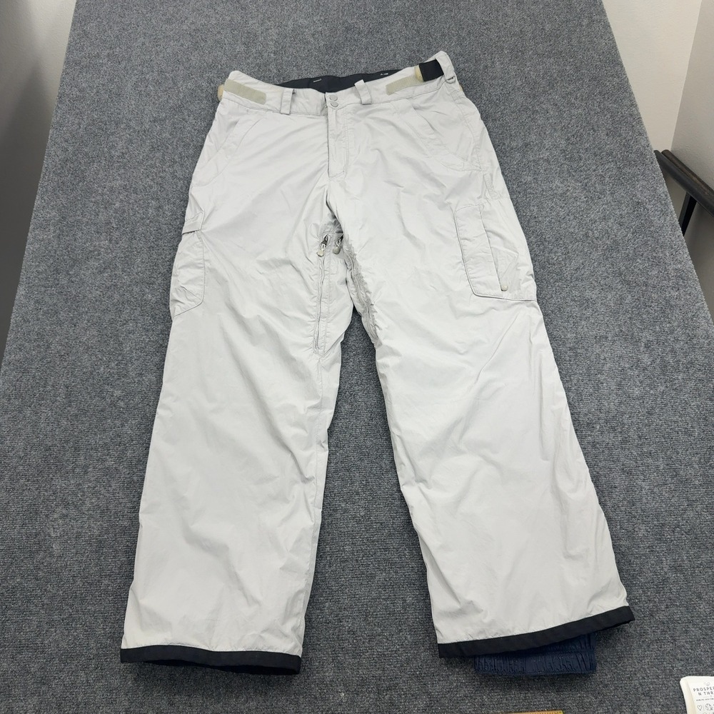 Bonfire Snowboard Pants Mens XL Grey Nylon Gold Series Waterproof Ski Style